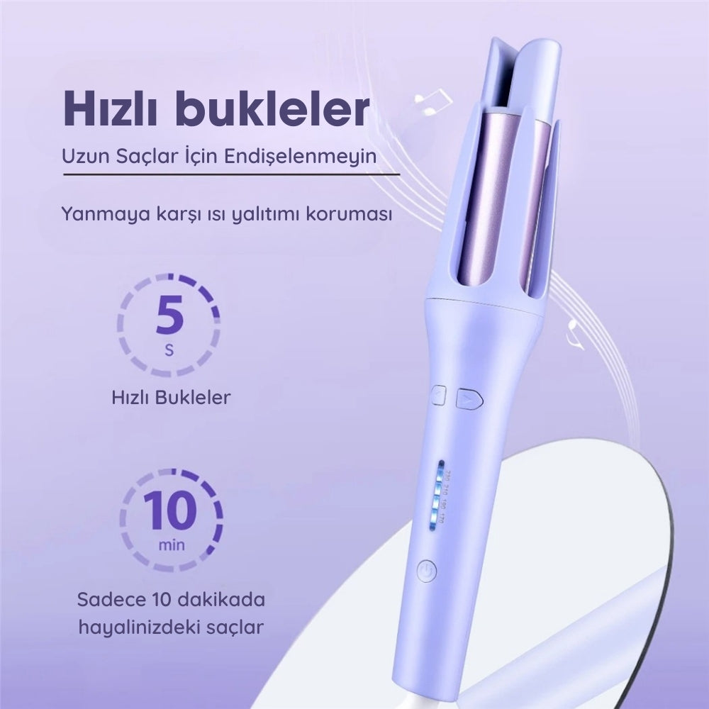 2'si 1 Arada Otomatik Saç Bigudi Makinesi-Saç Kıvırma Çubuğu