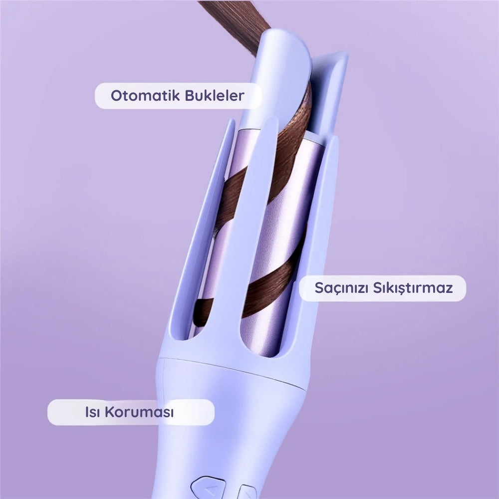 2'si 1 Arada Otomatik Saç Bigudi Makinesi-Saç Kıvırma Çubuğu